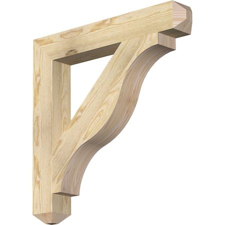 Funston Craftsman Rough Sawn Bracket, Douglas Fir, 4"W x 28"D x 28"H